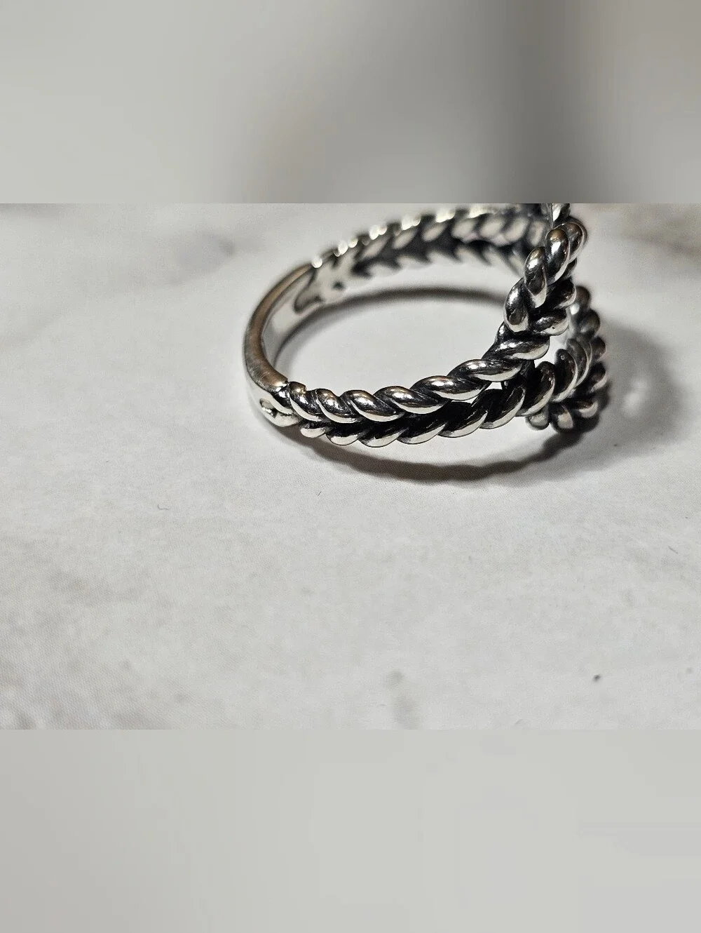 Carolyn Pollack Sterling American West rope Ring